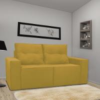 Sofá 1,80 Moderno 2 Lugares Confortável Onix Amarelo - 7