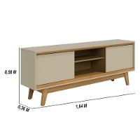 Rack Bancada 2 Portas Tvs Até 65 Polegadas Atlas - Cumaru Opala - 2