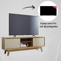 Rack Bancada 2 Portas Tvs Até 65 Polegadas Atlas - Cumaru Opala