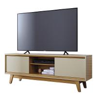 Rack Bancada 2 Portas Tvs Até 65 Polegadas Atlas - Cumaru Opala - 9