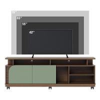 Rack Bancada 2 Portas Com Rodízio Jurerê 1.8 - Amêndoa-hortelã Amêndoa-hortelã