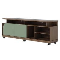 Rack Bancada 2 Portas Com Rodízio Jurerê 1.8 - Amêndoa-hortelã Amêndoa-hortelã - 9