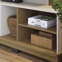 Home Theater 2 Portas Para Tv's Até 75" Jurerê - Freijó Off White Matte - 7