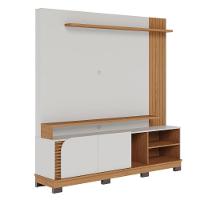 Home Theater 2 Portas Para Tv's Até 75" Jurerê - Freijó Off White Matte - 8