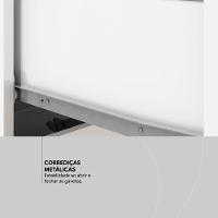 Guarda Roupa Solteiro 4 Portas E 2 Gavetas Almirante - Branco Rosa - 8