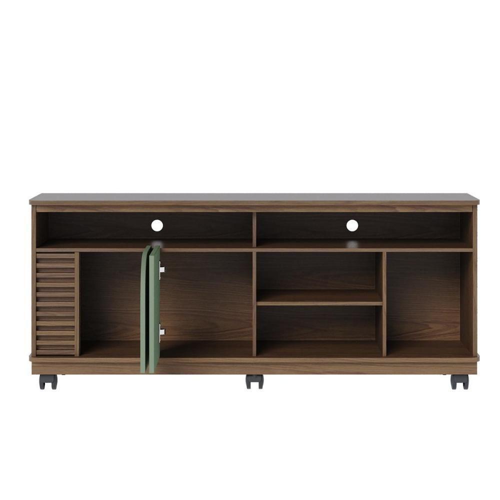 Rack Bancada 2 Portas Com Rodízio Jurerê 1.5 - Amêndoa-hortelã Amêndoa-hortelã - 3