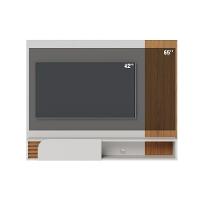 Painel Home Suspenso 1 Porta Tv's 60" Jurerê - Freijó Off White Matte