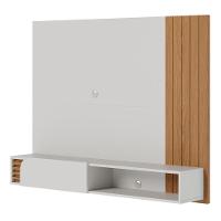 Painel Home Suspenso 1 Porta Tv's 60" Jurerê - Freijó Off White Matte - 10