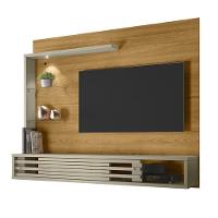 Painel Bancada Suspensa Com Led Tvs Até 50 Polegadas Frizz Select - Cumaru Opala - 3