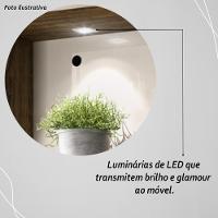 Painel Bancada Suspensa Com Led Tvs Até 50 Polegadas Frizz Select - Cumaru Opala