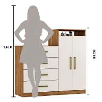 Cômoda 4 Gavetas 2 Portas 1 Nicho Aurea - Amendola Off White - 3