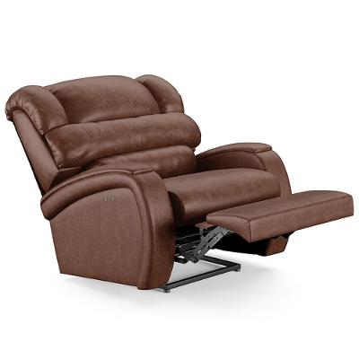 Poltrona Do Papai Reclinável Kalie Power Touch Massagem Fh9 Pu Marrom Brilho - Mpozenato