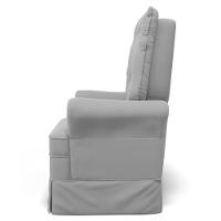 Kit 02 Poltronas De Amamentação E Descanso Com Balanço Laís G05 Veludo Cinza - Mpozenato - 5