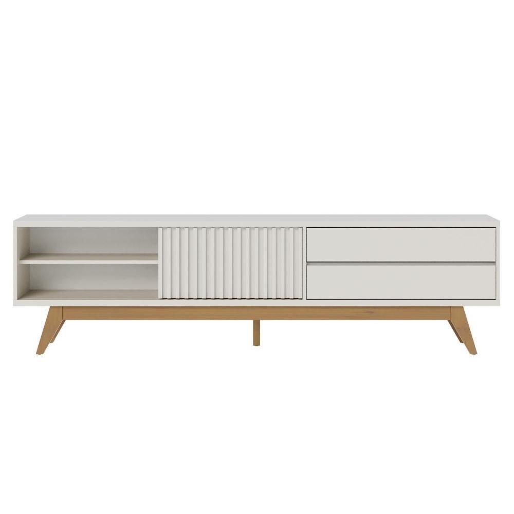 Rack Bancada 1 Portas 2 Gavetas Veneza - Off White Matte Off White Matte - 10