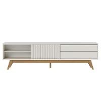 Rack Bancada 1 Portas 2 Gavetas Veneza - Off White Matte Off White Matte - 10