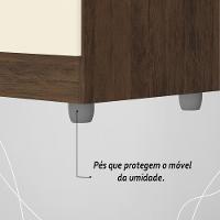 Guarda Roupa Solteiro 4 Portas 2 Gavetas Exemplar Plus - Imbuia Champanhe - 8