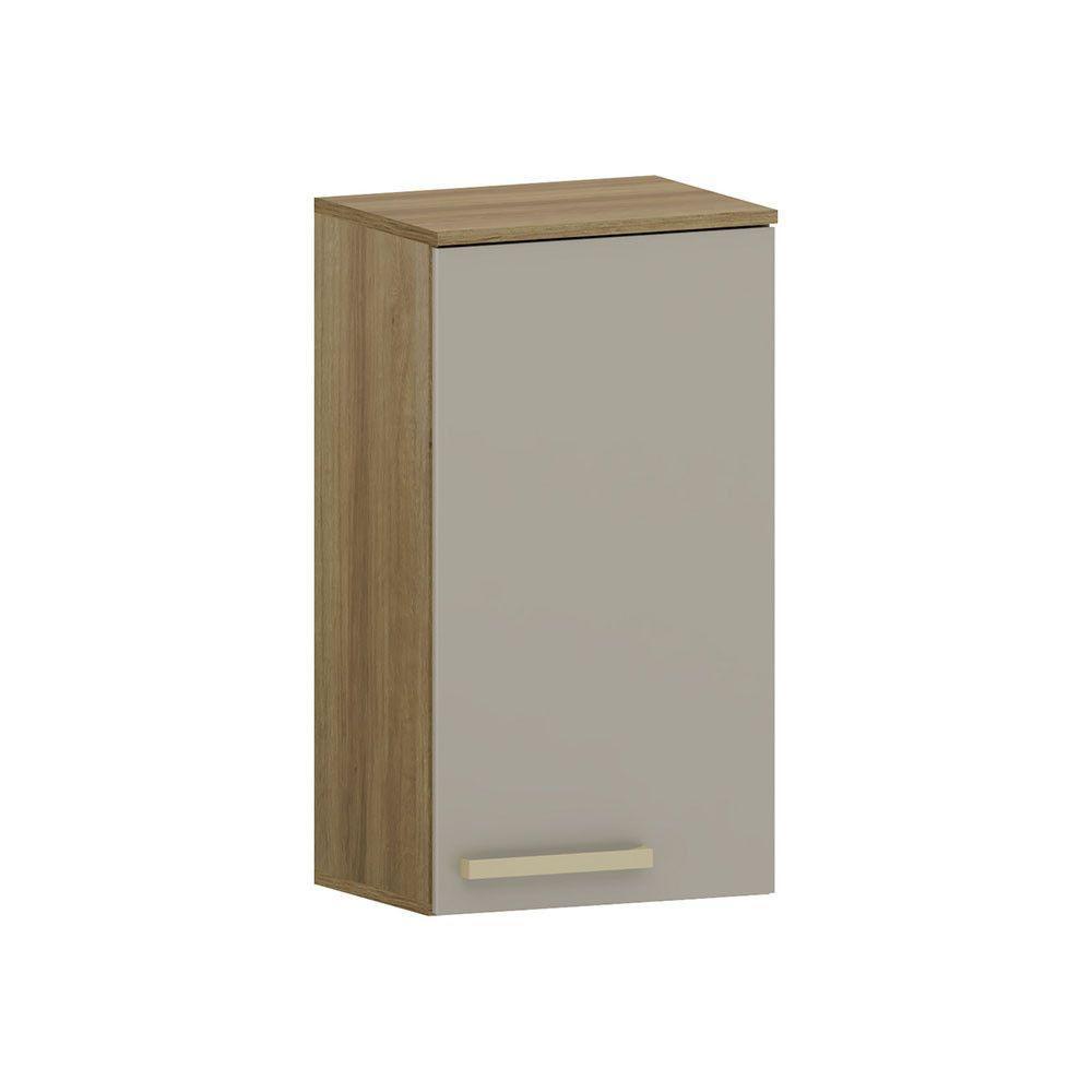 Armário Aéreo 40cm 1 Porta Isis Luciane Móveis Avelã-mocca Laca - 1