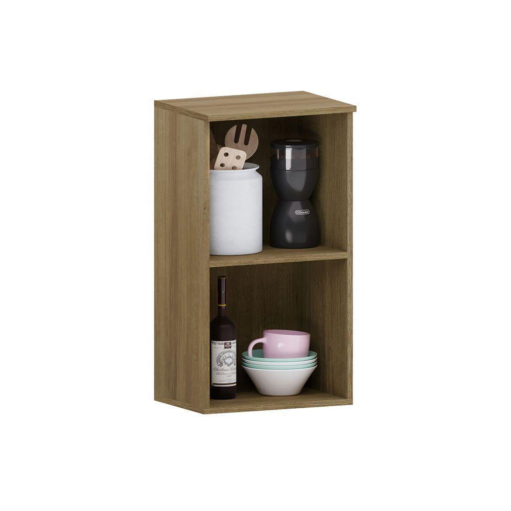 Armário Aéreo 40cm 1 Porta Isis Luciane Móveis Avelã-mocca Laca - 2