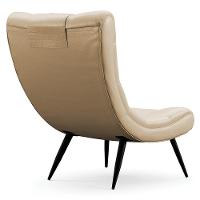 Kit 2 Poltronas Decorativas Para Sala De Estar Com Almofada E Pés Palito Lord Facto Bege - Ibiza - 9