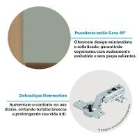 Paneleiro 70cm 4 Portas E 1 Gaveta Com Espaço Para Micro-ond Freijó-verde Jade - 3
