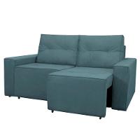 Sofá Retrátil 2 Lugares 1,80 Confortável Polo Azul - 1