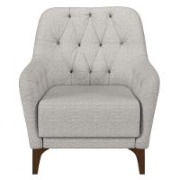 Kit 2 Poltronas Decorativas Para Sala Com Capitonê Pietà M22 Linho Cinza - Mpozenato - 7