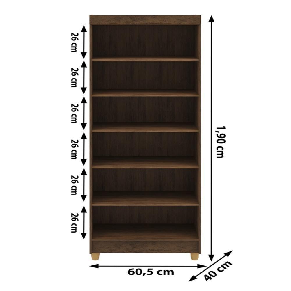 Multiuso 2 Portas Line - Imbuia Champanhe - 2