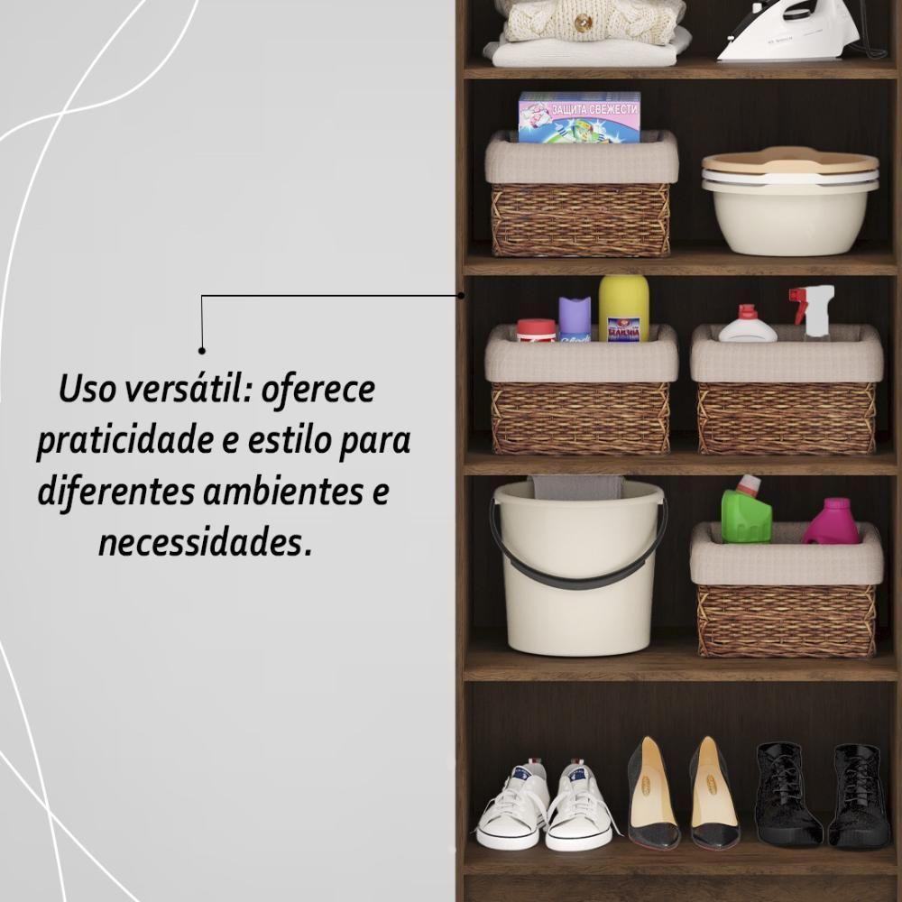 Multiuso 2 Portas Line - Imbuia Champanhe - 9