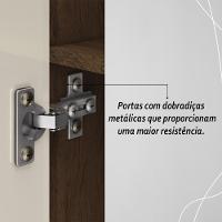 Multiuso 2 Portas Line - Imbuia Champanhe - 7