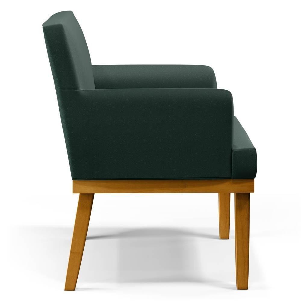 Kit 2 Poltronas Decorativas Vitória W01 Linho Verde - Mpozenato - 7