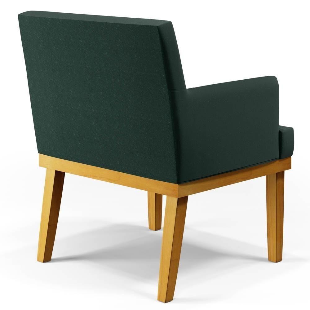 Kit 2 Poltronas Decorativas Vitória W01 Linho Verde - Mpozenato - 8