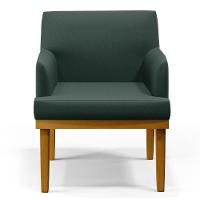 Kit 2 Poltronas Decorativas Vitória W01 Linho Verde - Mpozenato - 5