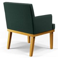 Kit 2 Poltronas Decorativas Vitória W01 Linho Verde - Mpozenato - 8