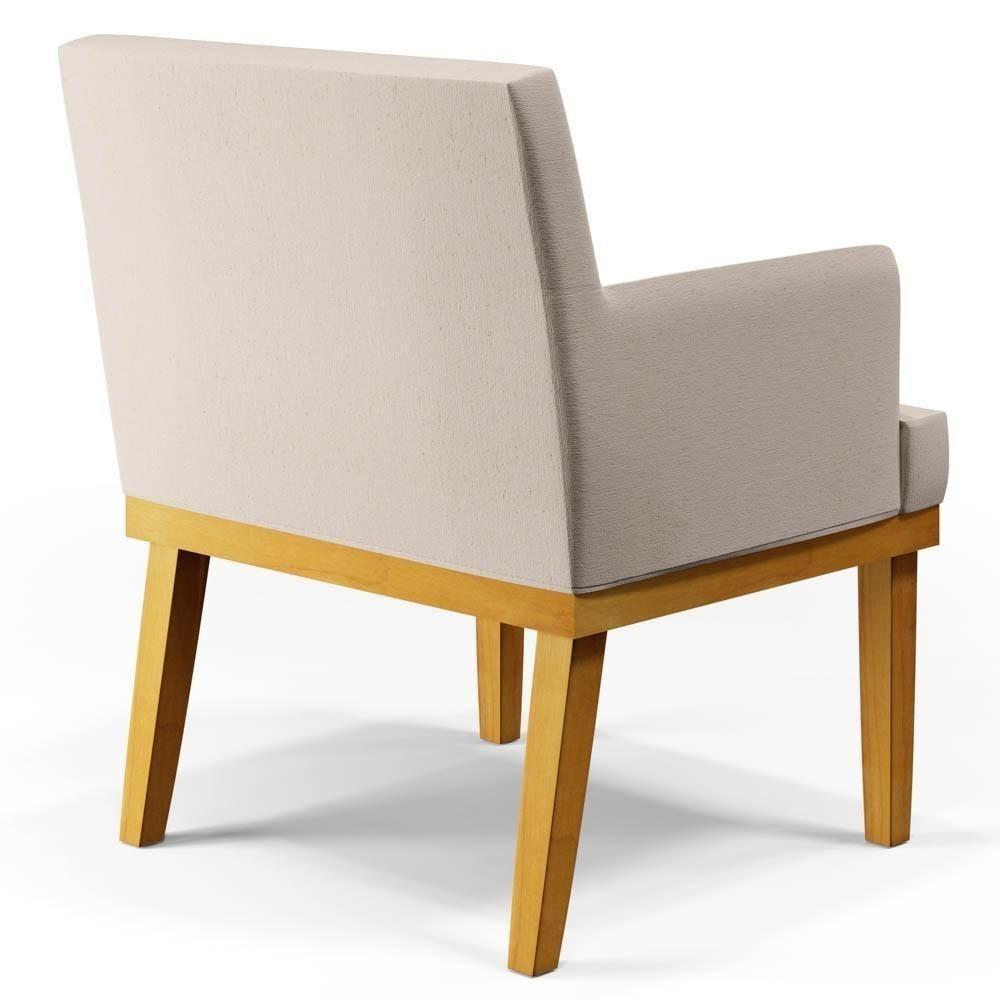 Kit 2 Poltronas Decorativas Vitória W01 Linho Cru - Mpozenato - 8