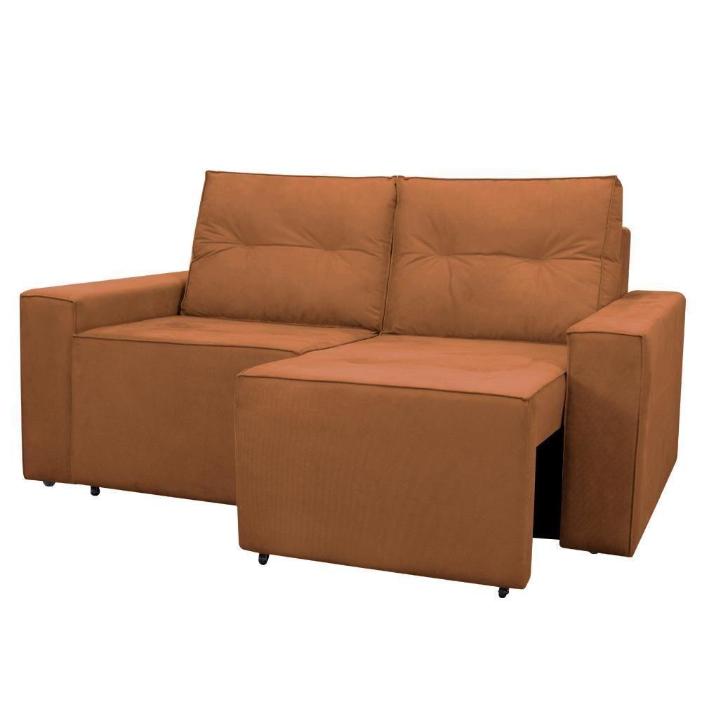 Sofá Retrátil 2 Lugares 1,80 Confortável Polo Cobre - 4
