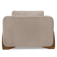 Poltrona Para Sala Base De Madeira Kit 2 Izzy S06 Linho Areia - Mpozenato - 8