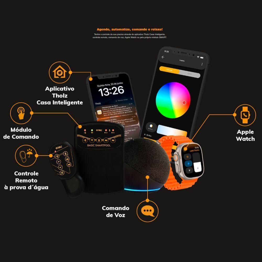 Módulo De Controle Rgb Para Piscina Basic Smartpool 2ª Geração Com Wi-fi - Tholz - 3