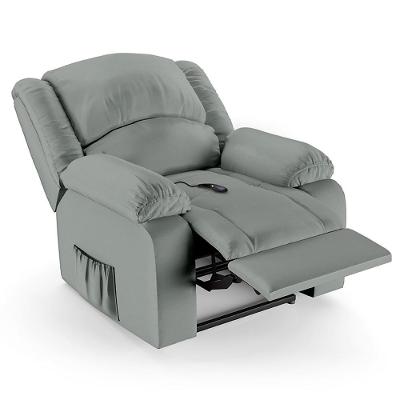Poltrona Do Papai Reclinável Pietra Controle Power Elétrico Usb Fh9 Pu Cinza - Mpozenato