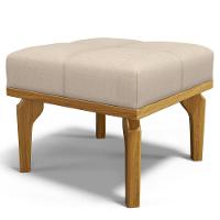 Kit 02 Poltronas De Amamentação E Descanso Base Madeira Balanço Brenda G05 Linho Creme - Mpozenato - 9