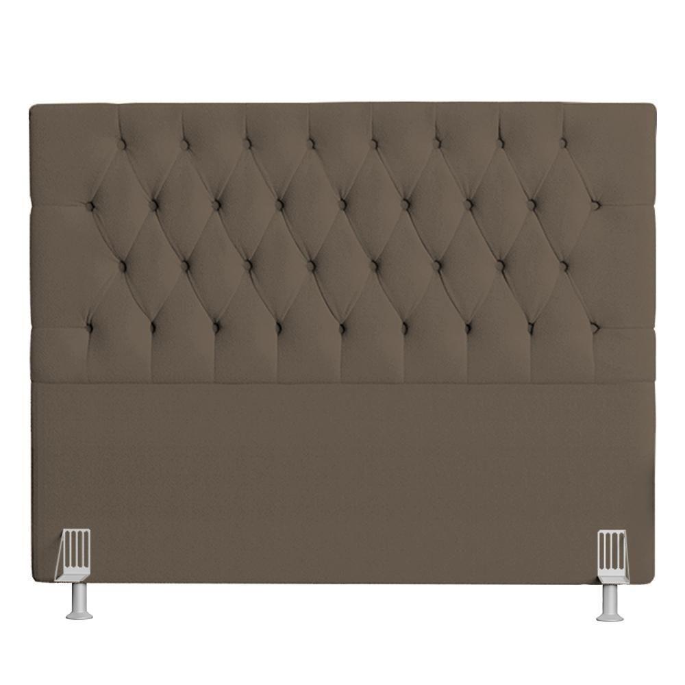 Cabeceira Casal King Cama Box 195cm Cristal C16 Boucle Marrom - Mpozenato - 8
