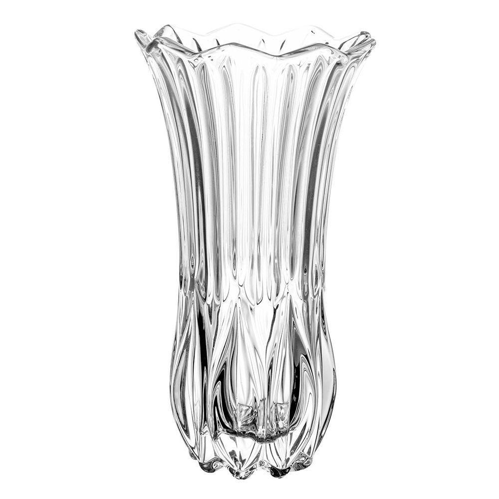 Vaso De Vidro Transparente Tulipa Para Flores Arranjos Plantas 10x19cm Wolff - 2