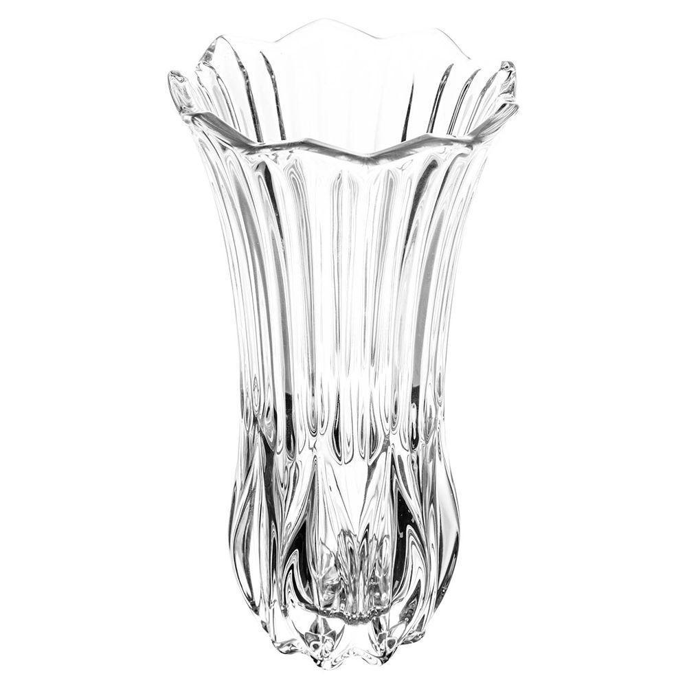 Vaso De Vidro Transparente Tulipa Para Flores Arranjos Plantas 10x19cm Wolff - 3