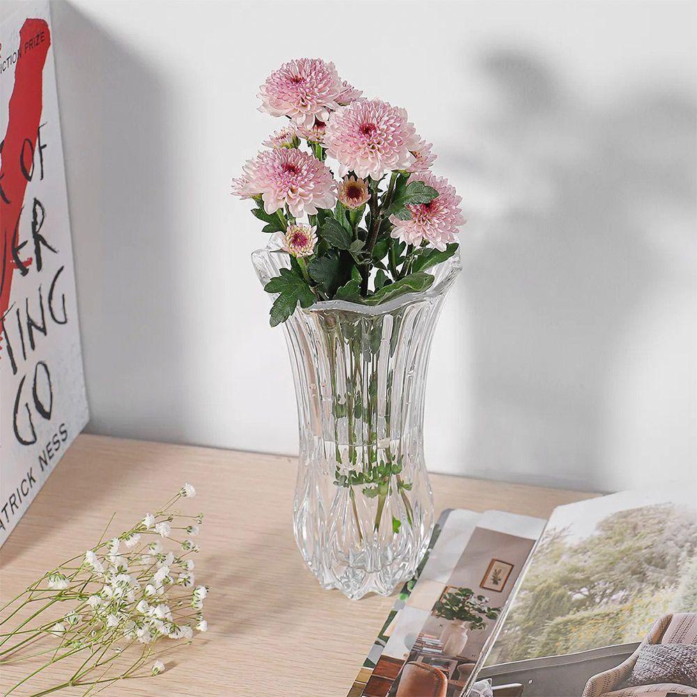 Vaso De Vidro Transparente Tulipa Para Flores Arranjos Plantas 10x19cm Wolff - 5