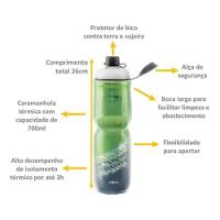 Caramanhola Garrafa Squeeze Térmica 700ml Rastro Ptk Verde 700ml - 2