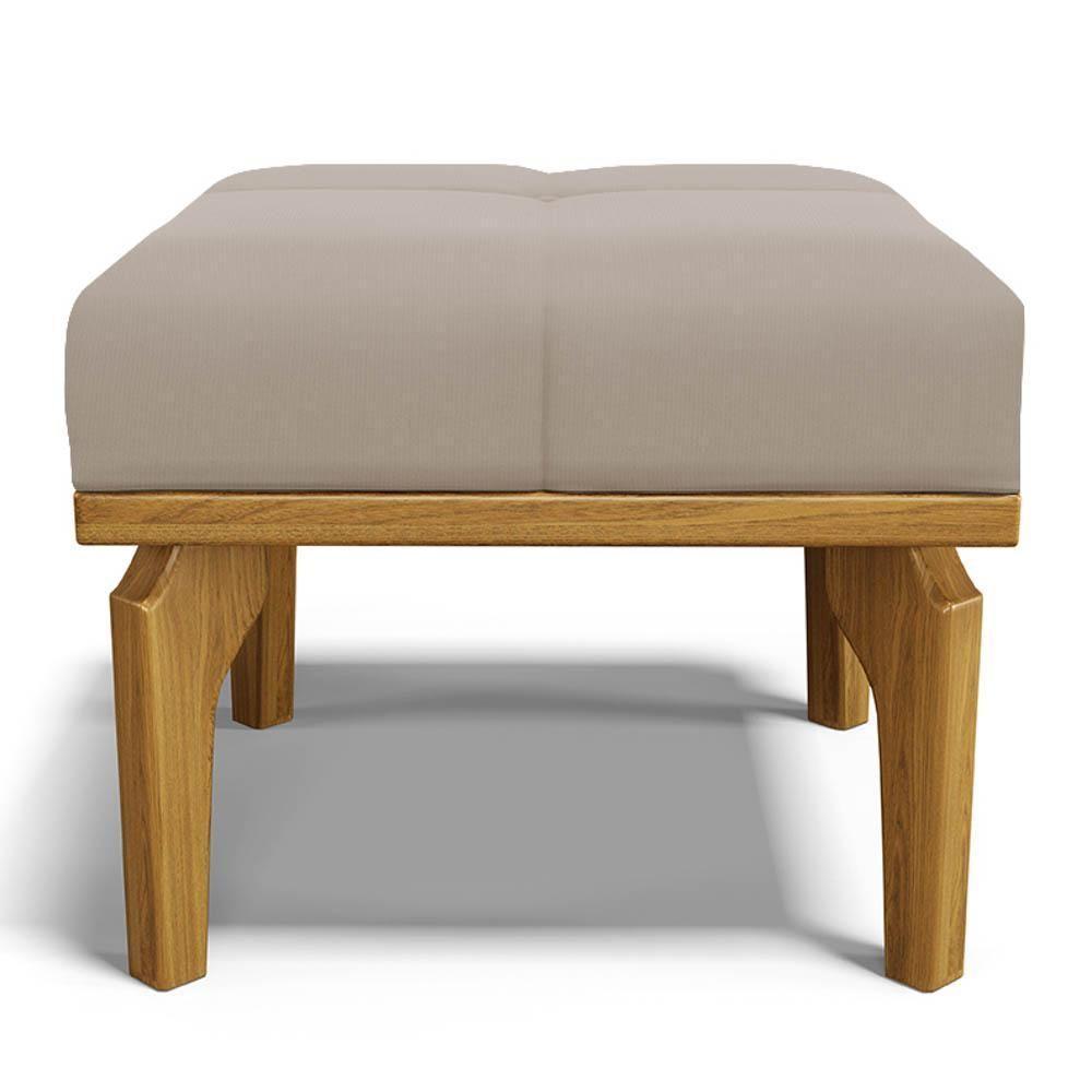 Kit 02 Poltronas De Amamentação Base Madeira Balanço Brenda G05 Veludo Bege - Mpozenato - 9