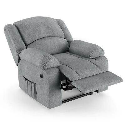 Poltrona Do Papai Reclinável Pietra Power Elétrica Fh9 Linho Cinza - Mpozenato