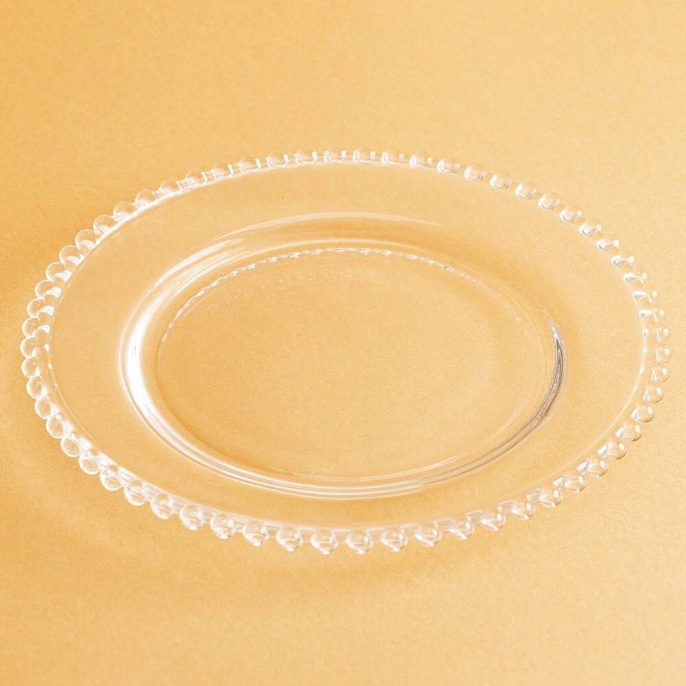 Jogo 6 Pratos Sobremesa Cristal Pearl Clear Wolff 19cm - 5