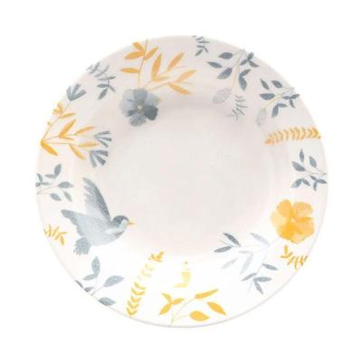 Prato Fundo De Cerâmica Donna Bem-te-vi 21,5cm 1 unidade - Biona 5409