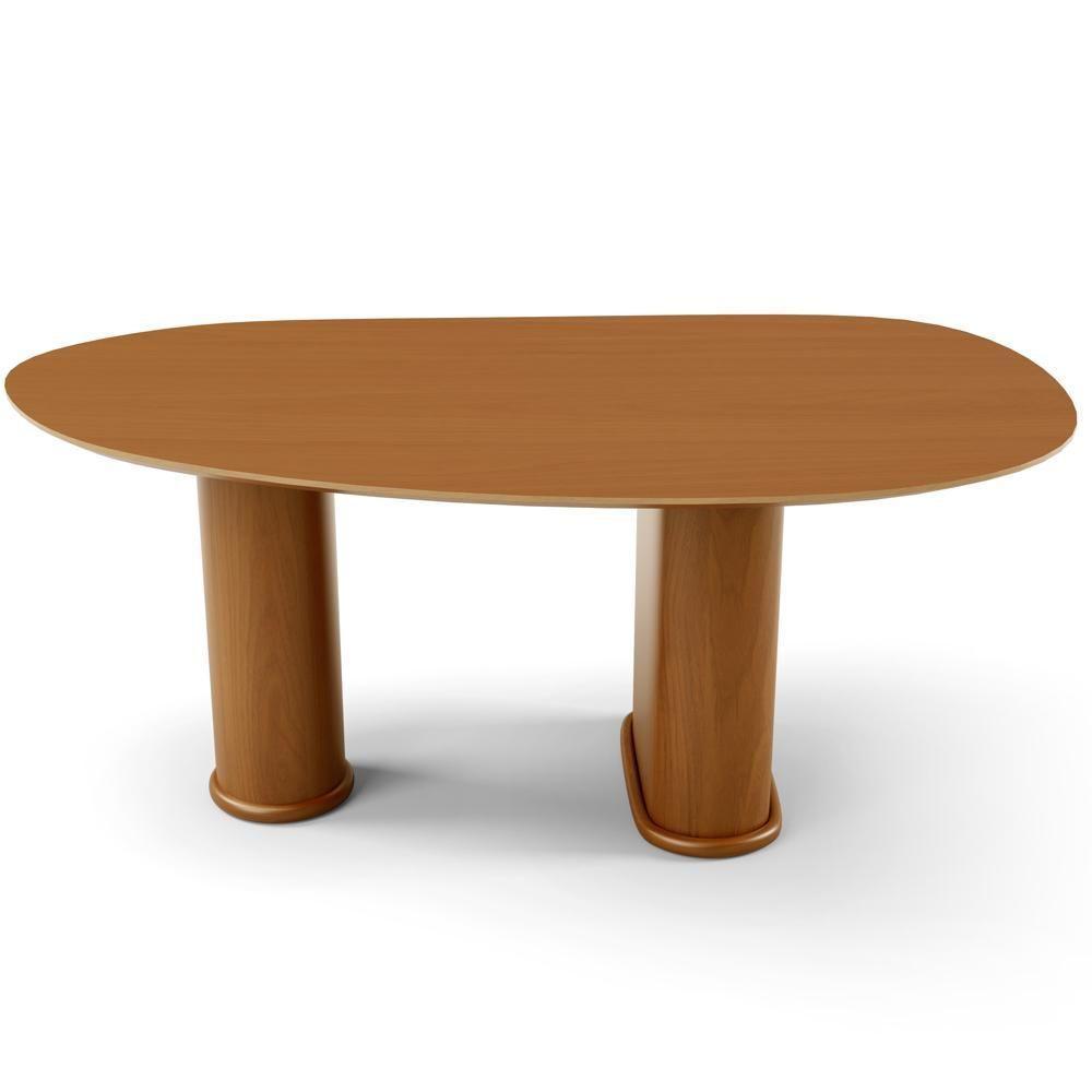 Mesa Para Sala De Jantar Ourense Com 06 Cadeiras Sala De Jantar Dara L02 Bouclê Cru - Lyam Decor - 4