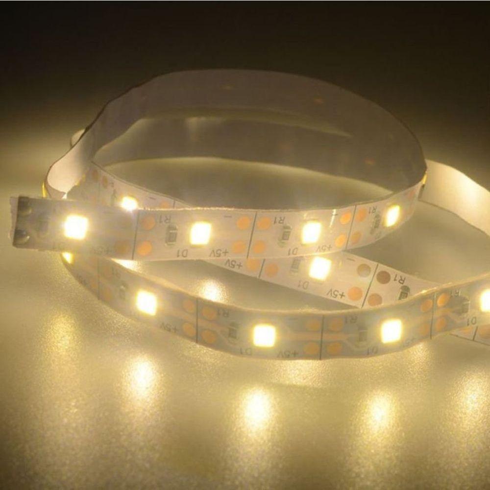 Fio Fita Led 120 Lâmpadas Luz Amarela Led 2m à Pilha - 2